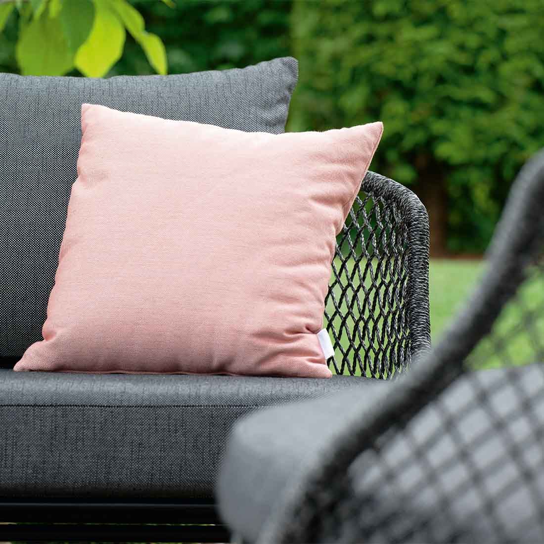 Loungesofa Odea aluminium tau polyakryl 195 cm nærbilde stoff
