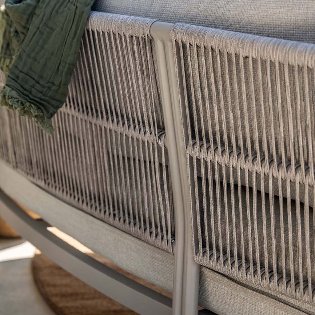 Loungesofa Tirolo aluminium/tau 225 cm - Garden Impressions