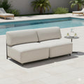 Loungesofa Tribe aluminium 176 cm antrasitt forfra