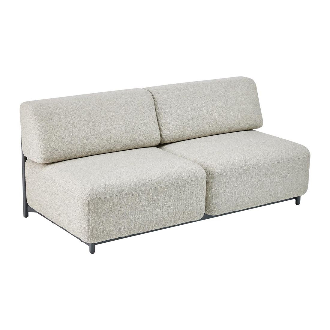 Loungesofa Tribe aluminium 176 cm antrasitt bakside