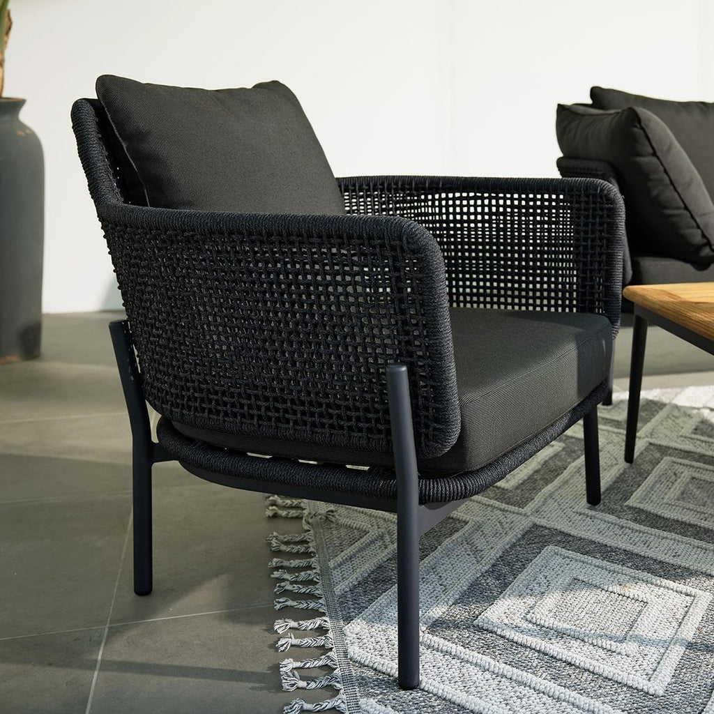 Loungestol 7005 aluminium tau olefin - Interliving forfra