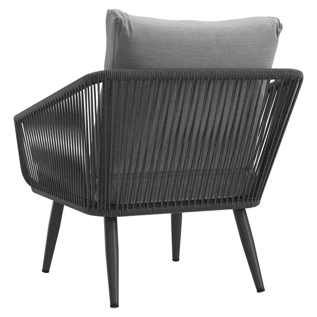 Loungestol Alex aluminium tau olefin detalj aluminiumsramme