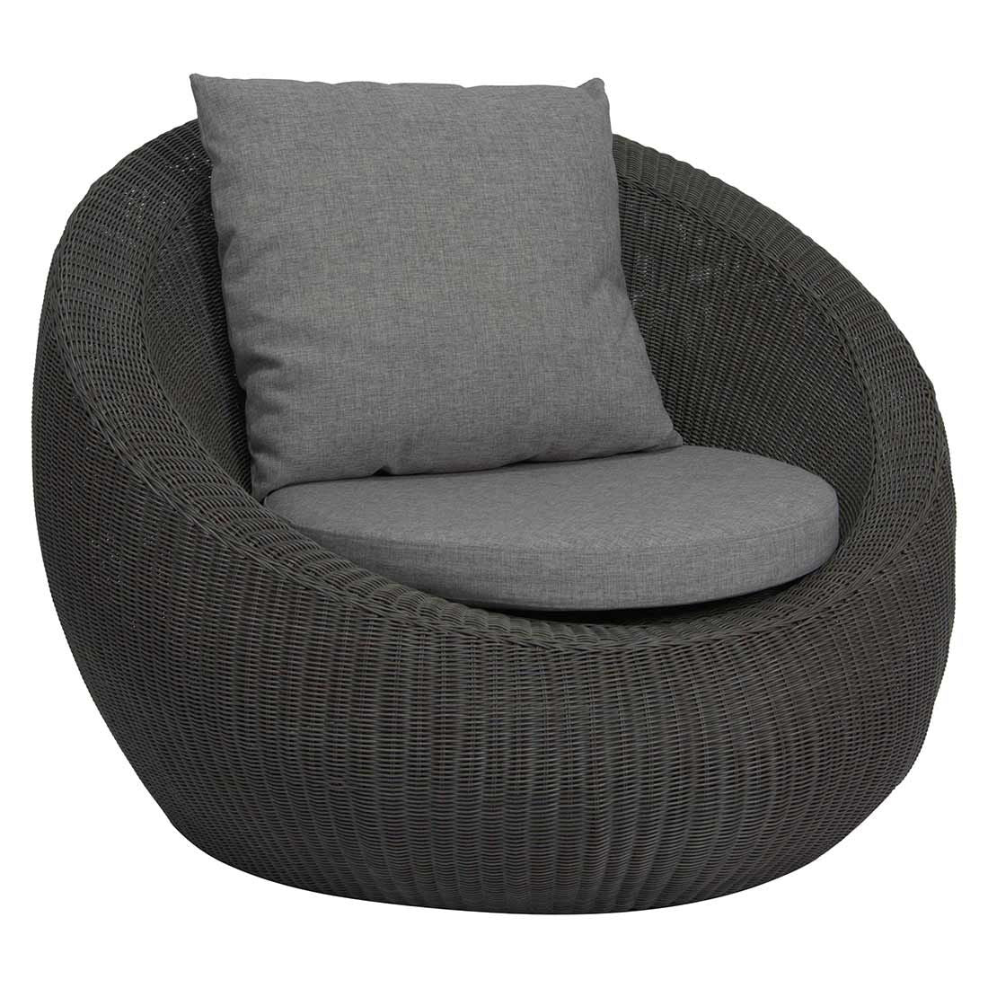 Loungestol Anny polyrotting inkl. pute 110x107 cm foran