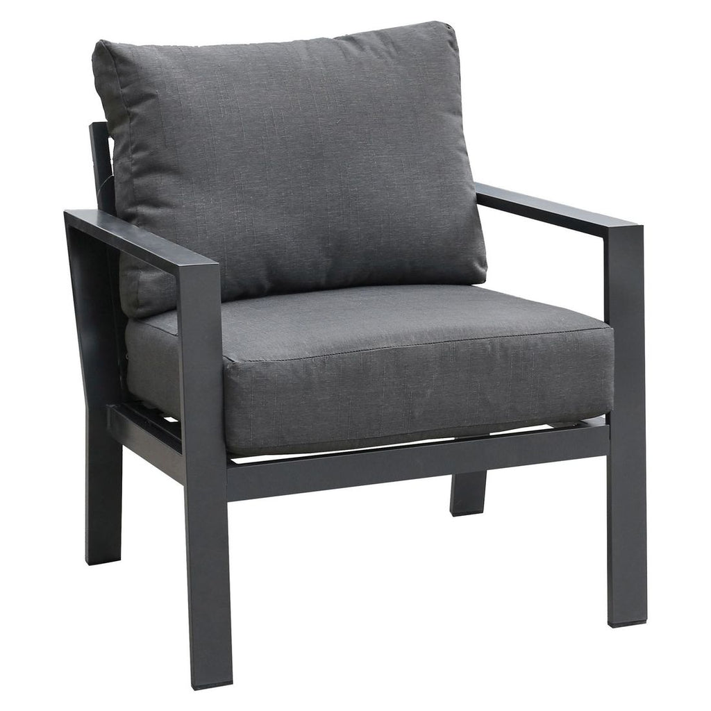 Loungestol Atlanta aluminium/olefin 75x72 cm bakside