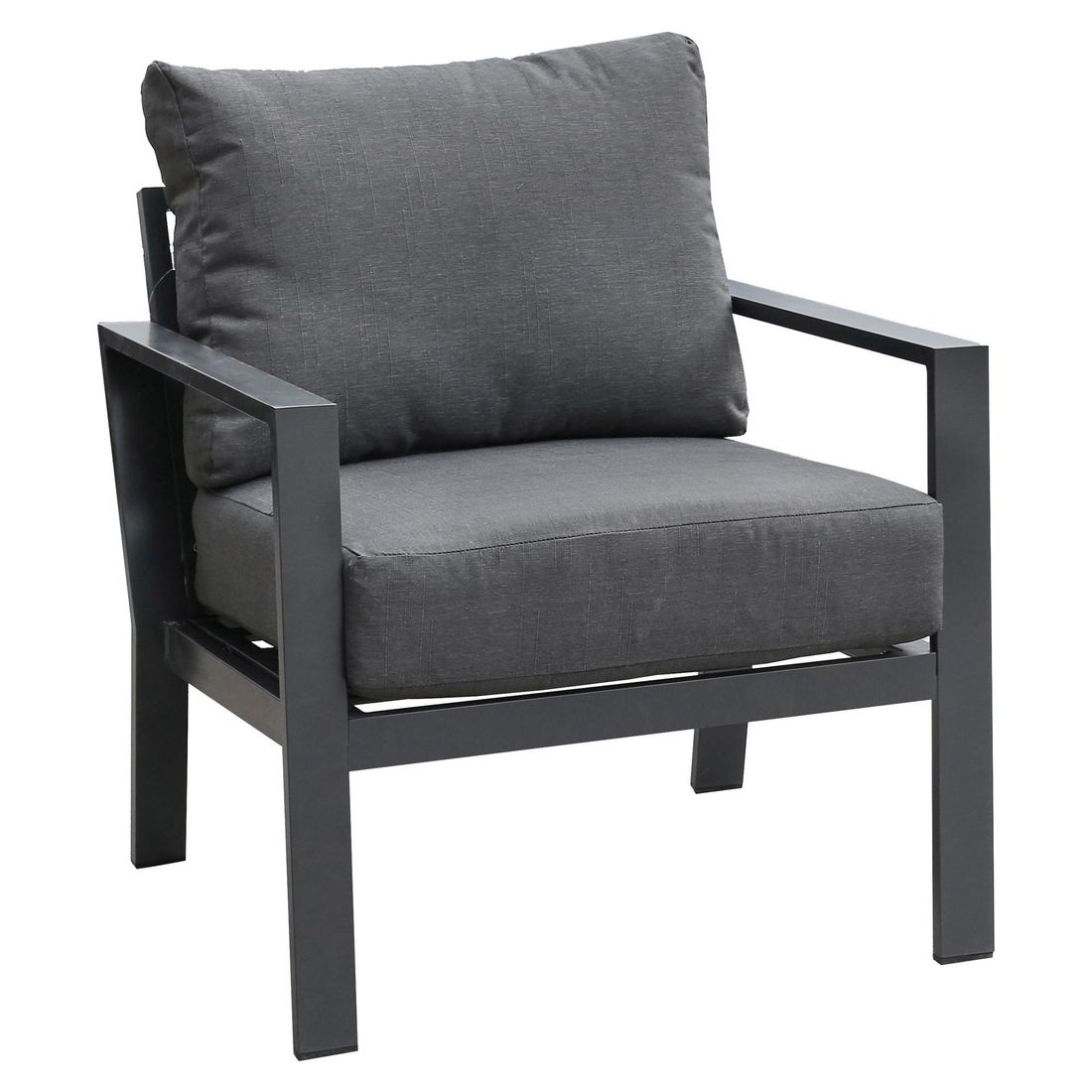 Loungestol Atlanta aluminium/olefin 75x72 cm bakside