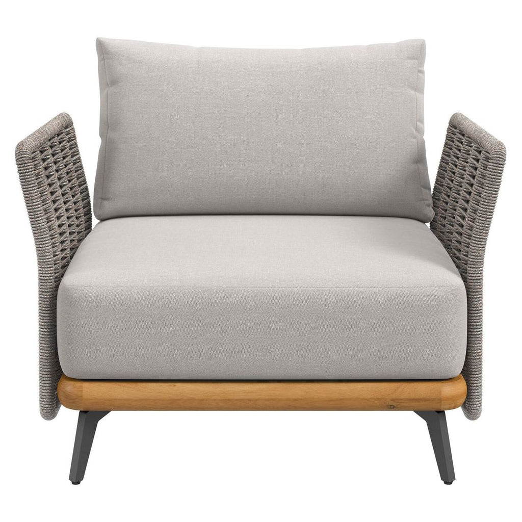 Loungestol Ava akasie/tau 88x82 cm - OUTLIV.