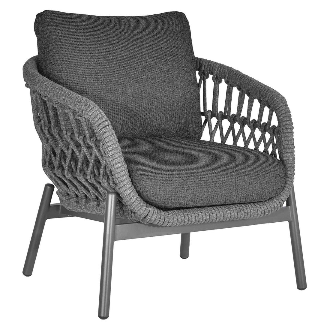 Loungestol Bari aluminium tau olefin 81x83 cm bakside