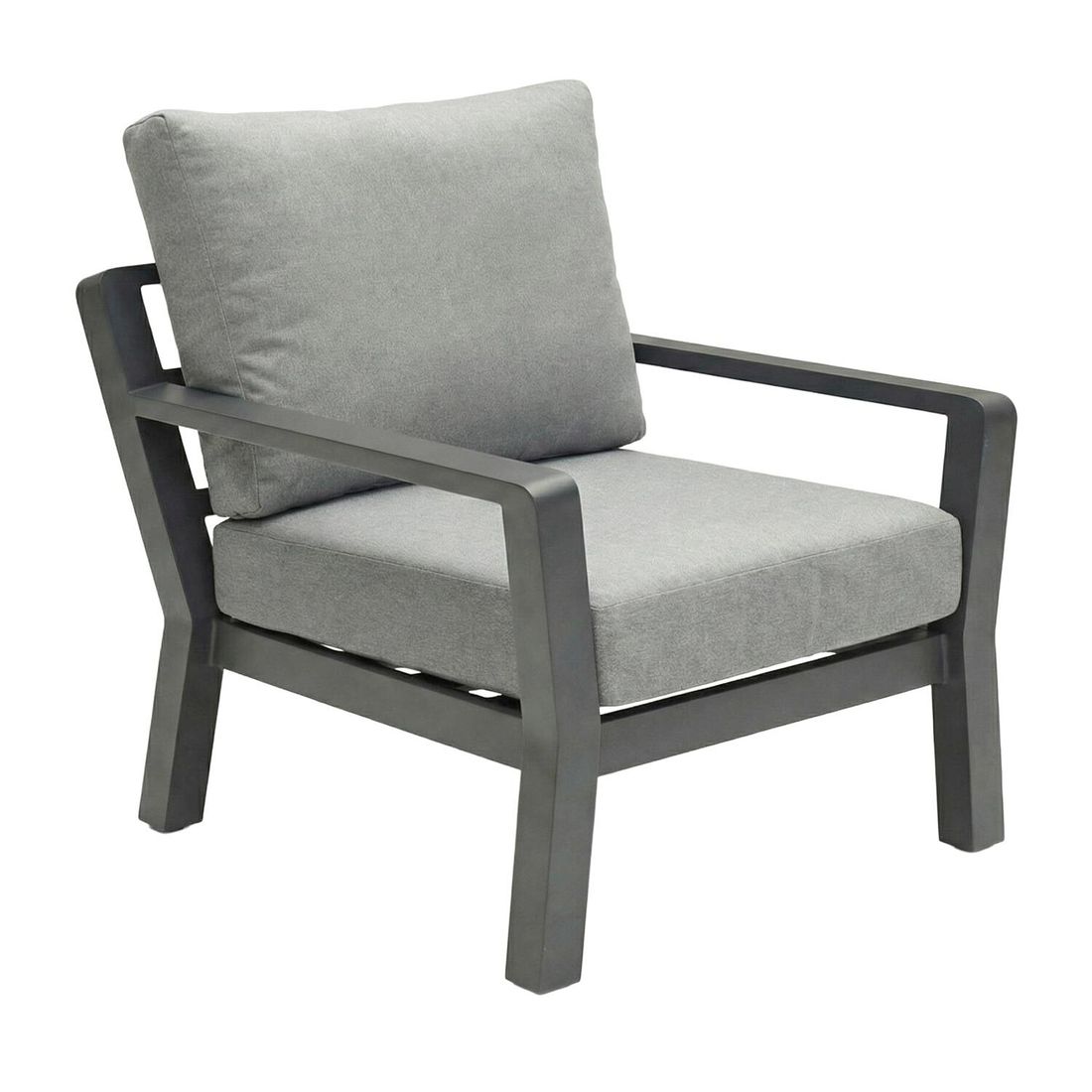 Loungestol Bondino aluminium/polyester 74,5x86 cm bakside