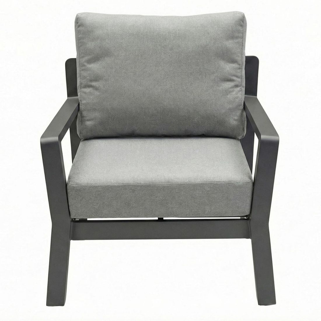 Loungestol Bondino aluminium/polyester 74,5x86 cm montert på terrasse