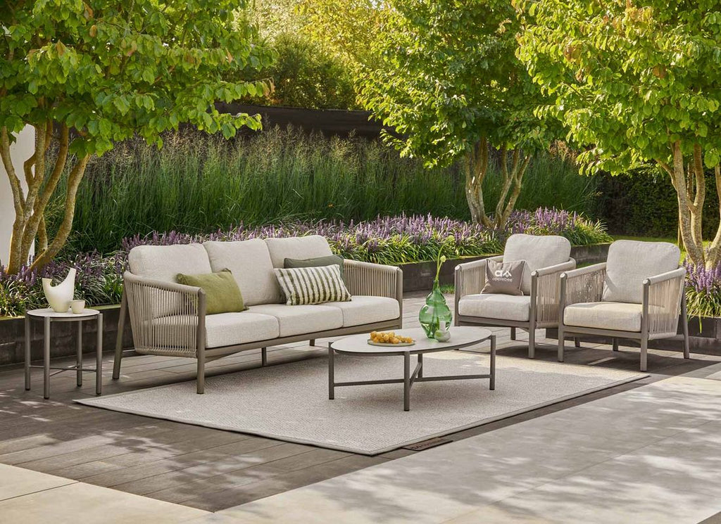 Loungestol Bora Bora aluminium tau 73x81 cm i naturlig lys