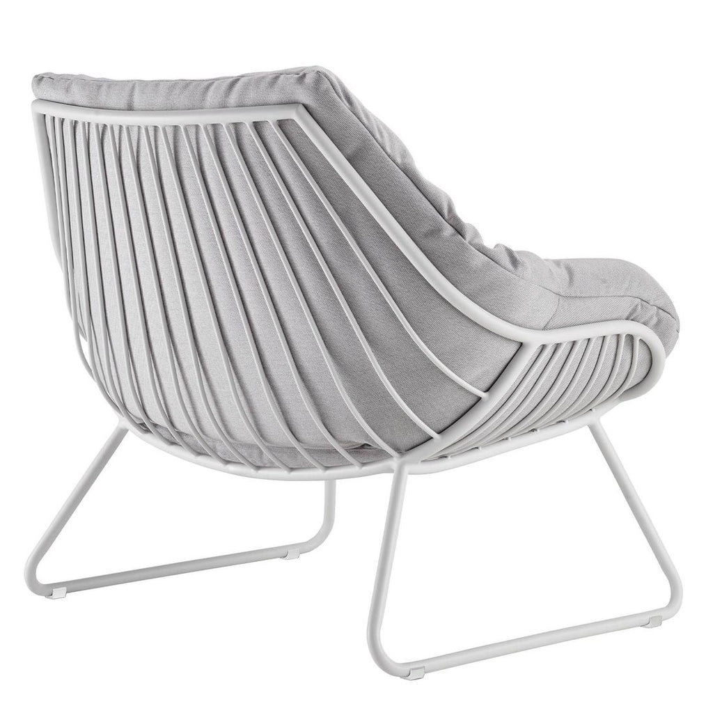 Loungestol Chill XL aluminium akryl 106x85 cm nærbilde av kunstfiber