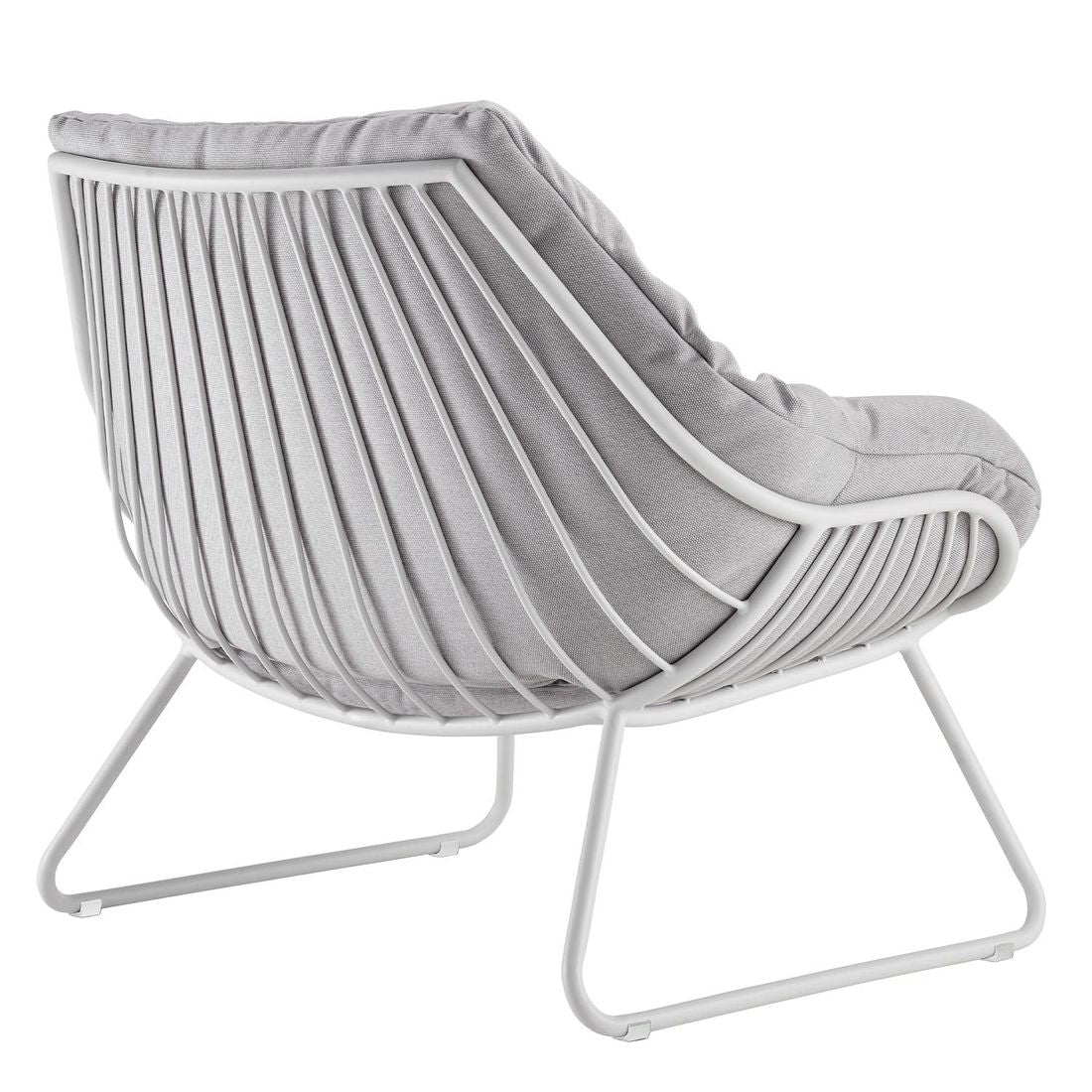 Loungestol Chill XL aluminium akryl 106x85 cm nærbilde av kunstfiber