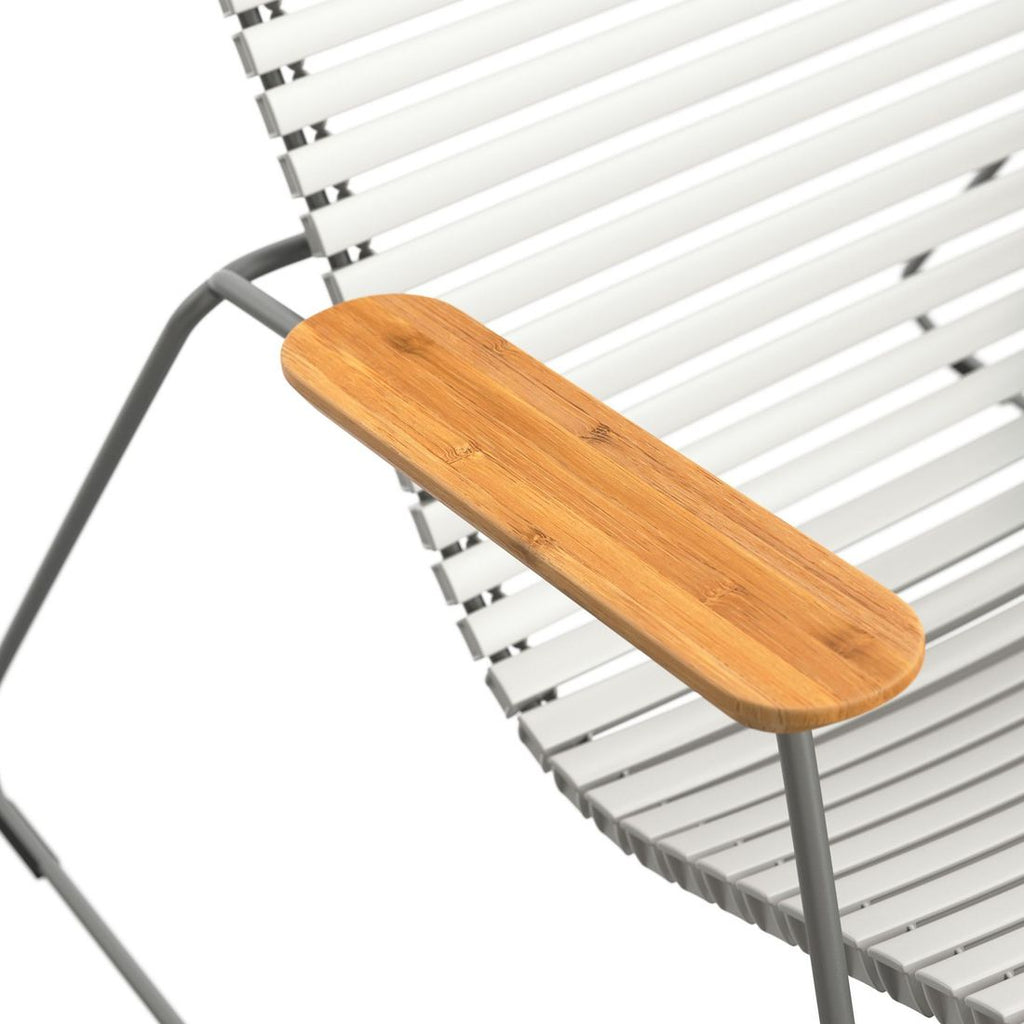 Loungestol Click stål og plast 63x90 cm - Houe sideprofil