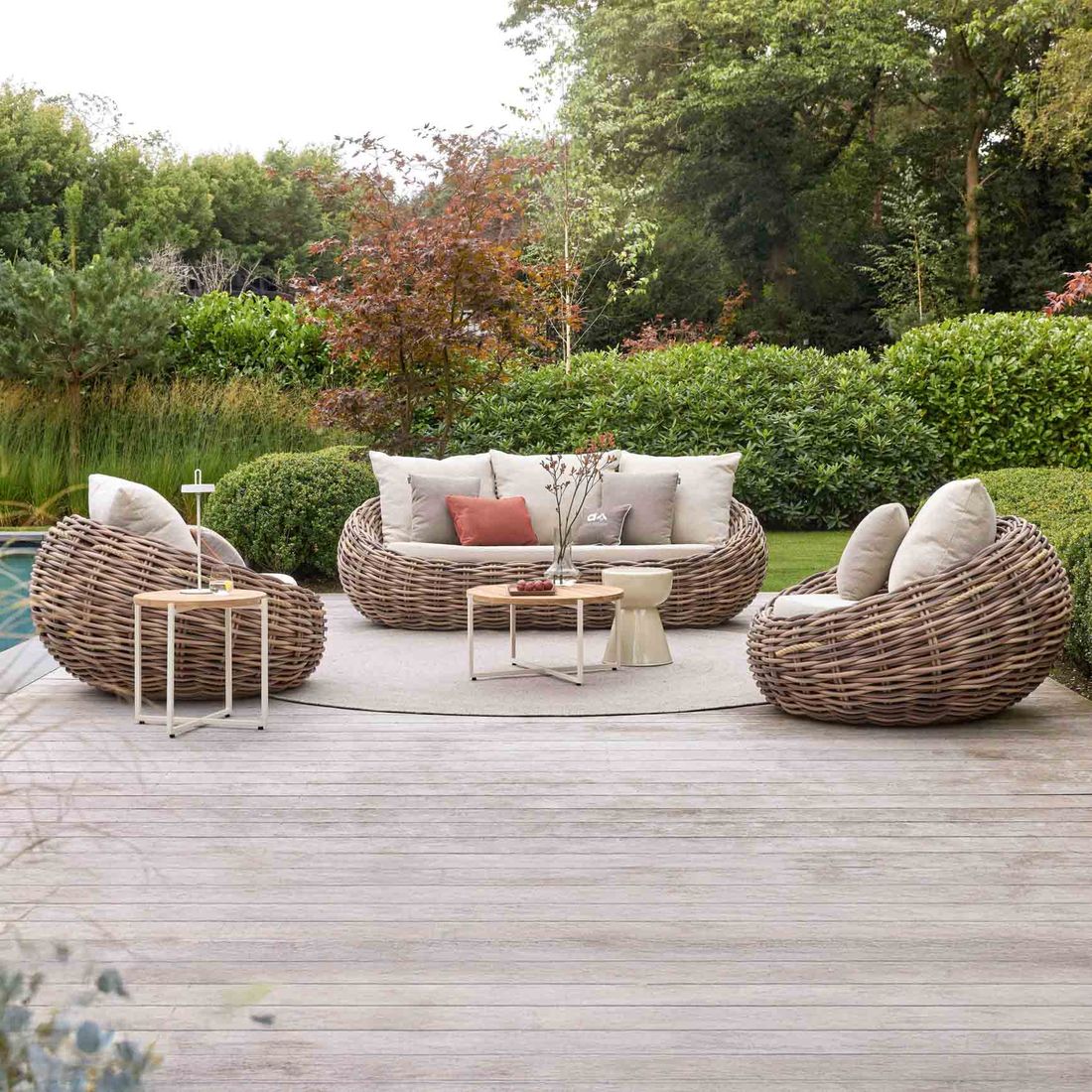 Loungestol Cocoon polyrotting 130 cm - Apple Bee