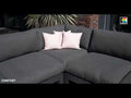 Loungestol Comfort aluminium/utestoff antrasitt - Kettler forfra