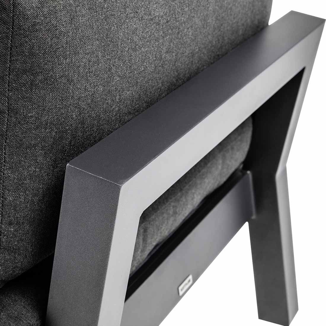 Loungestol Comfort aluminium/utestoff antrasitt - Kettler kvalitetsmerke
