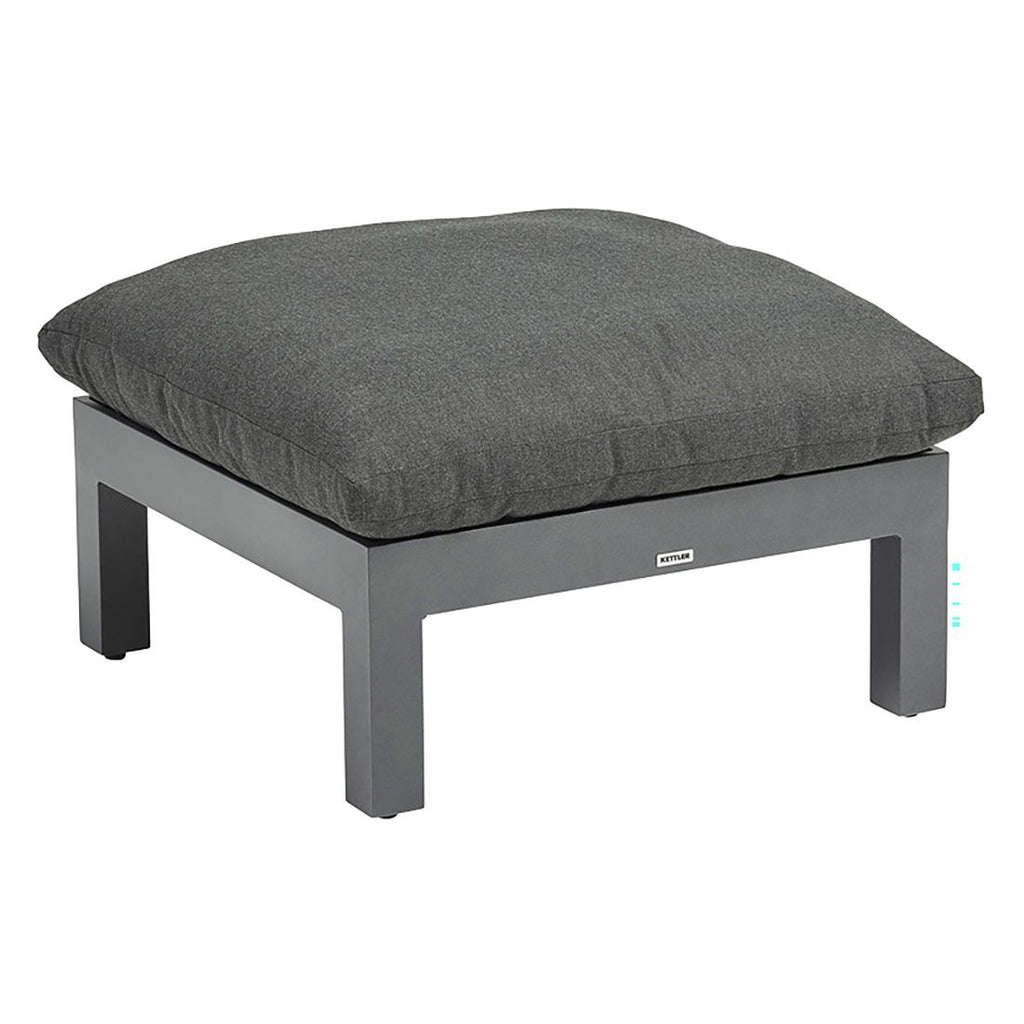 Loungestol Comfort aluminium/utestoff antrasitt - Kettler sideprofil