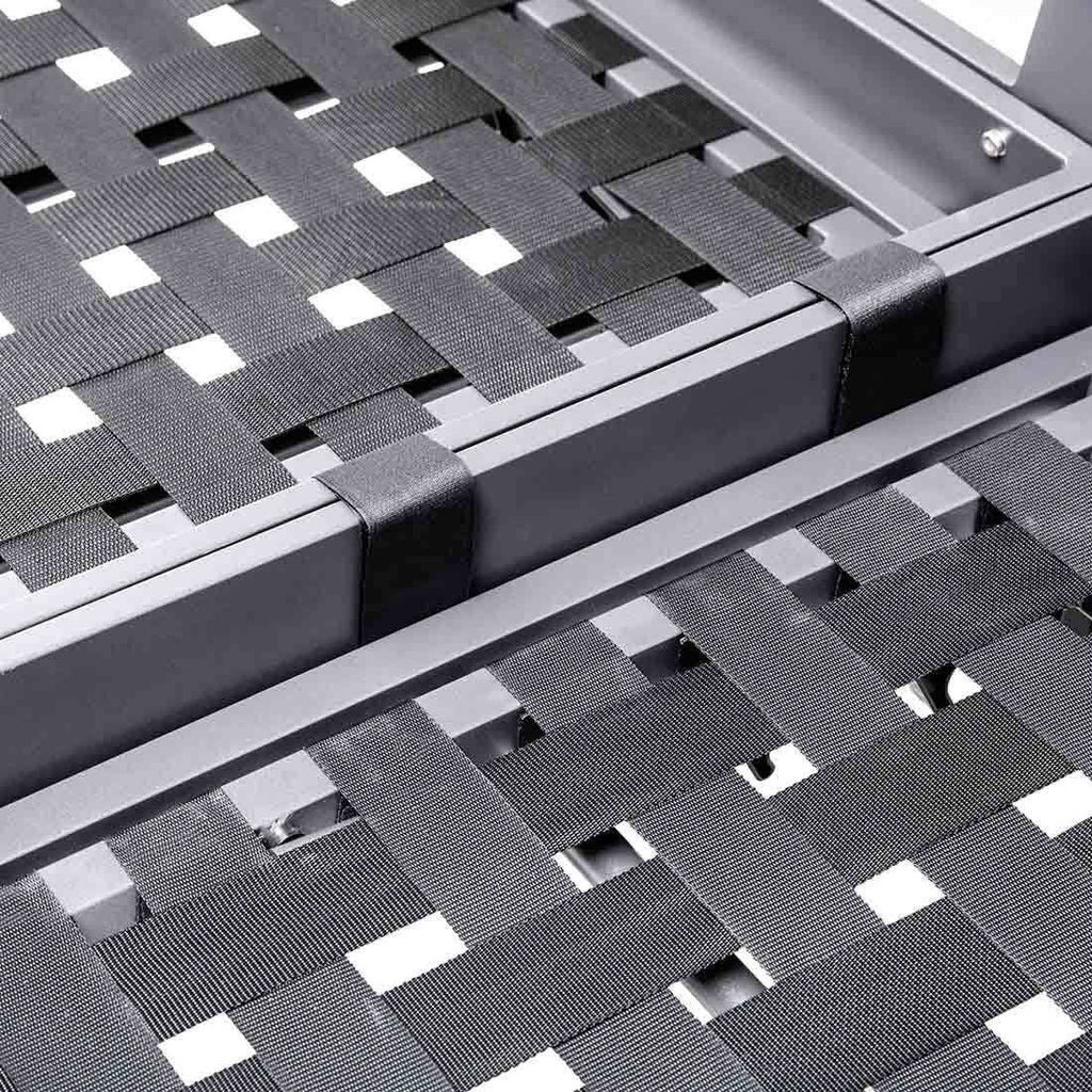 Loungestol Comfort aluminium/utestoff antrasitt - Kettler relaxfunksjon