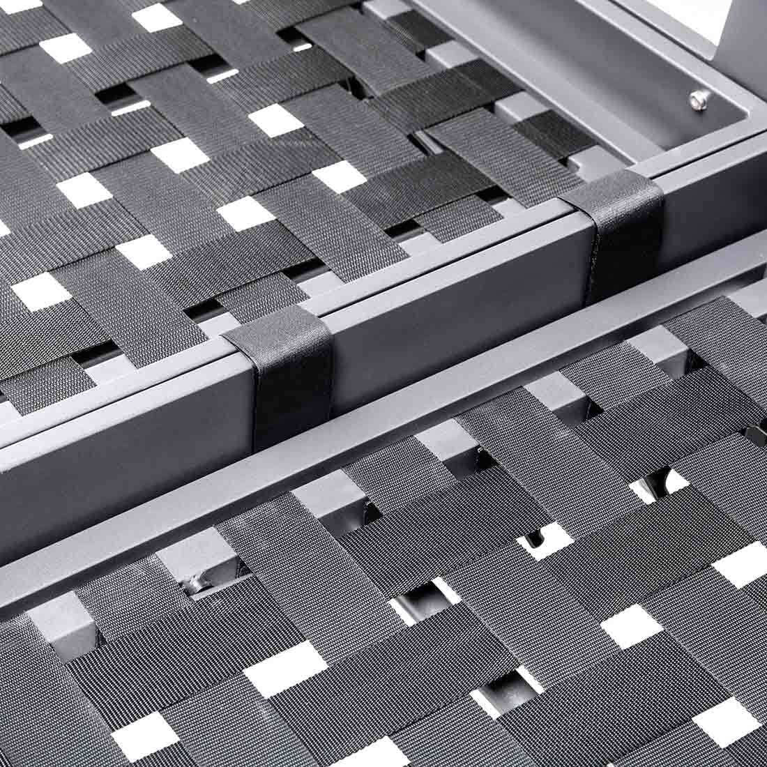 Loungestol Comfort aluminium/utestoff antrasitt - Kettler relaxfunksjon