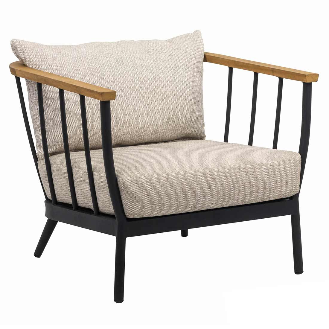 Loungestol Condor aluminium/utestoff 80x85 cm detalj av stoff