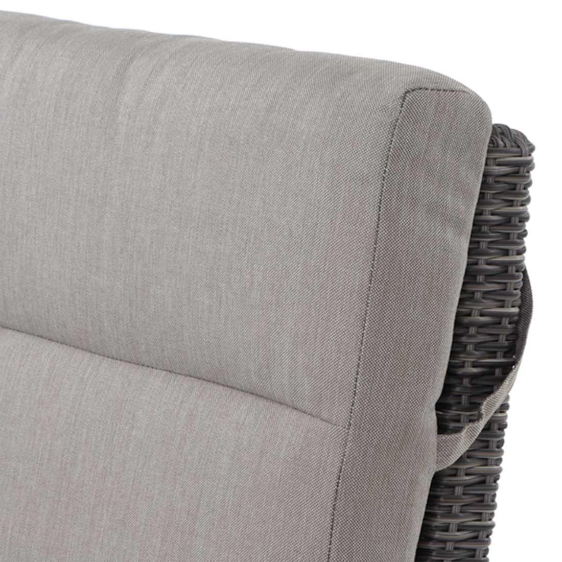 Loungestol Corido flettverk regulerbar rygg armstøtte detalj
