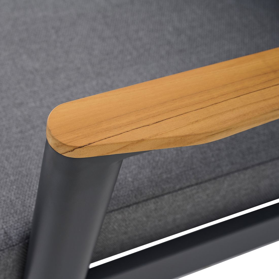 Loungestol Cortina regulerbar aluminium/tau 78,5x81 cm - Siena Garden