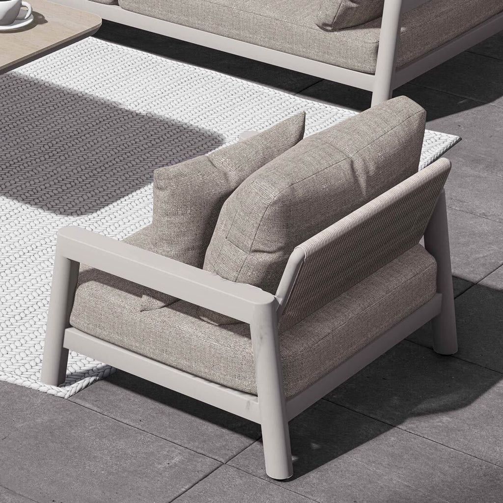 Loungestol Cozy aluminium tau 85x91 cm helhetsbilde