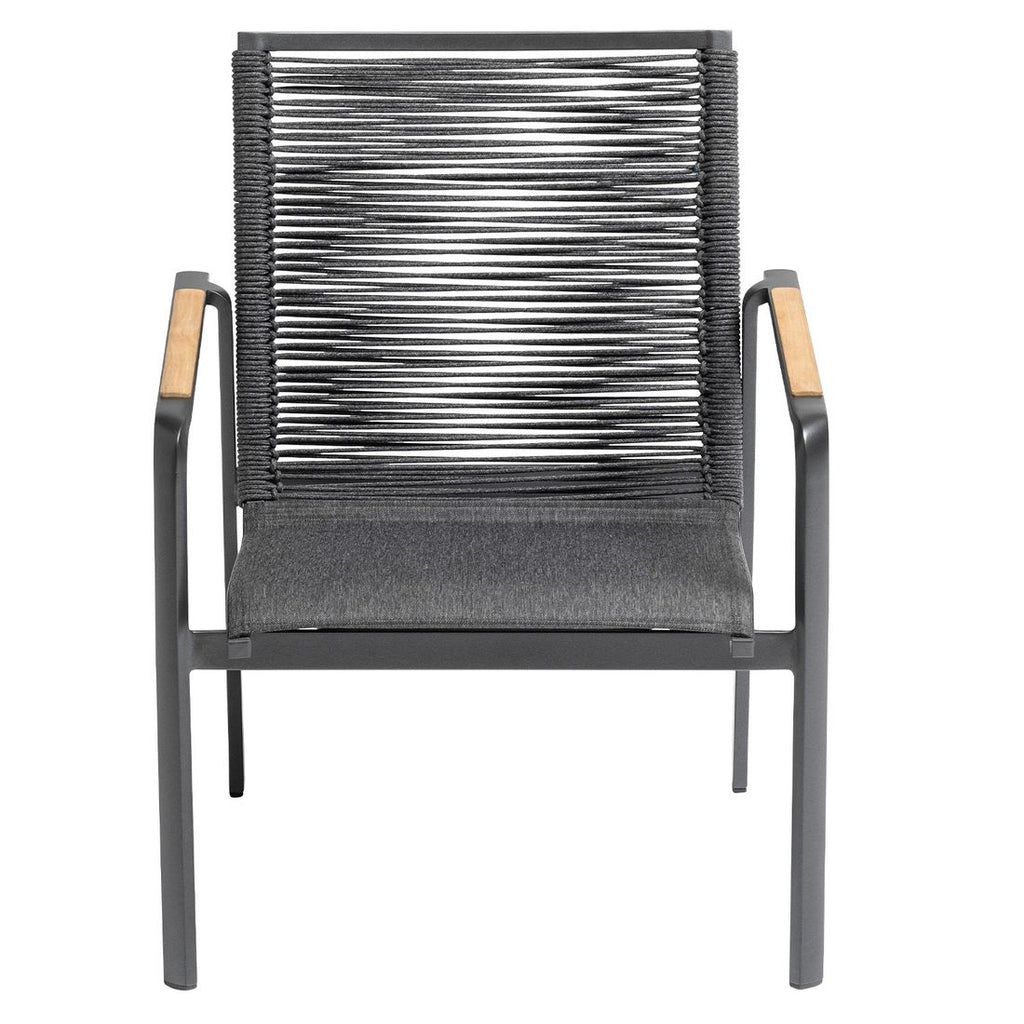 Loungestol Diamond aluminium/tau 62x58 cm Kettler montert i hage