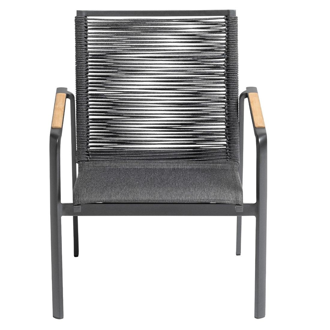 Loungestol Diamond aluminium/tau 62x58 cm Kettler montert i hage