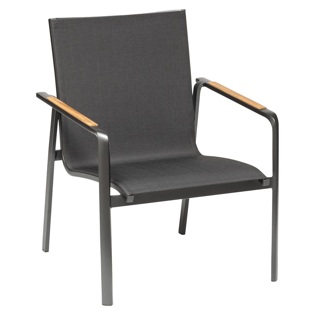 Loungestol Diamond aluminium/textilen 62x58 cm detalj av armstøtte