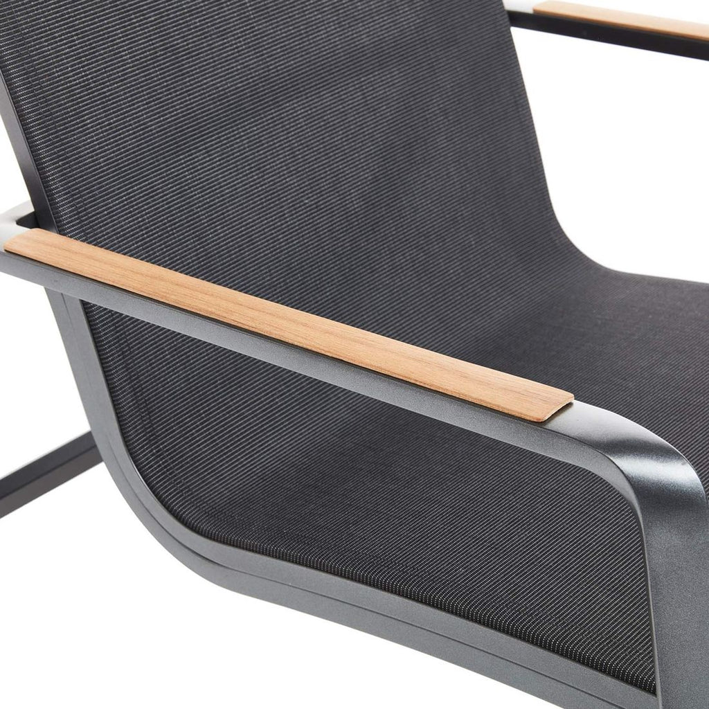 Loungestol Diamond gyngestol aluminium/textilen - Kettler nærbilde av aluminiumsramme