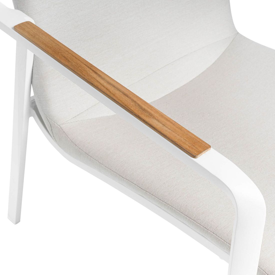 Loungestol Diamond stabelbar aluminium/Sunbrella - Kettler sideprofil