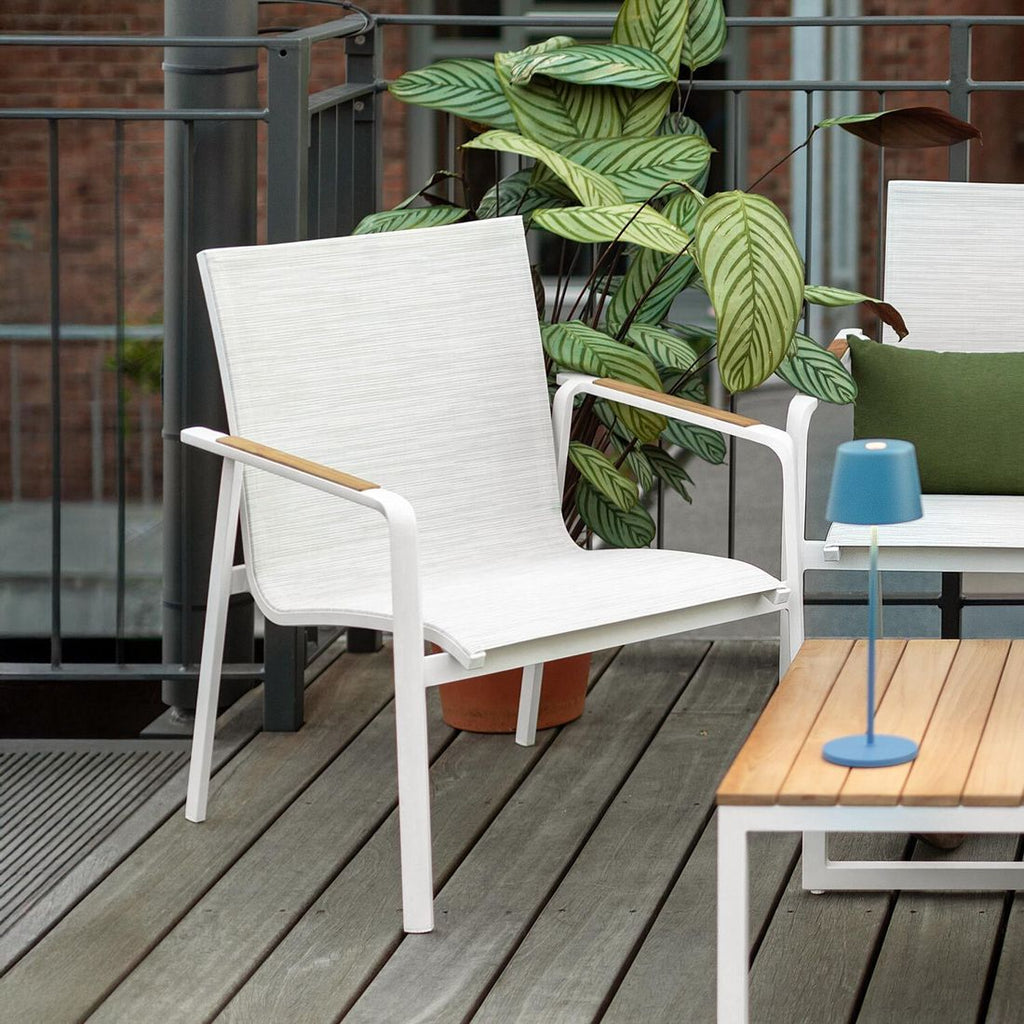 Loungestol Diamond stabelbar aluminium/textilen - Kettler forfra