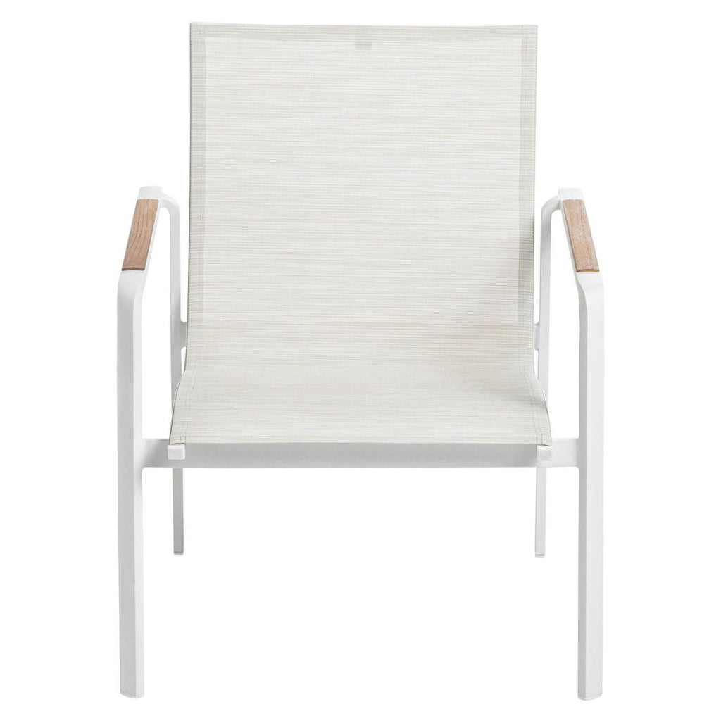 Loungestol Diamond stabelbar aluminium/textilen - Kettler montert i hage