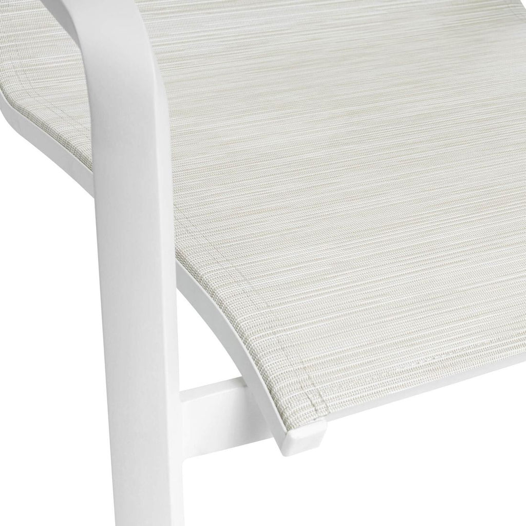 Loungestol Diamond stabelbar aluminium/textilen - Kettler med puter