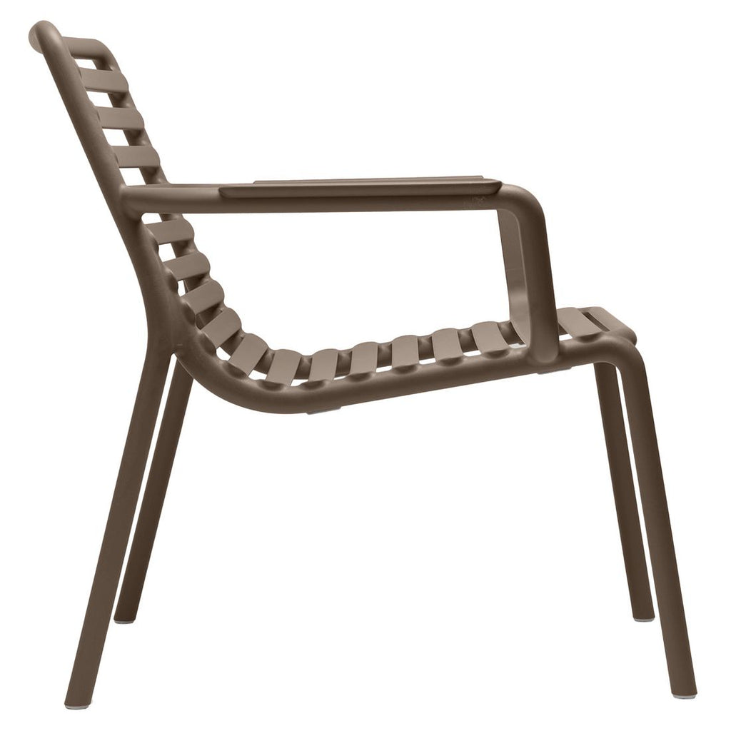 Loungestol Doga Relax plast stabelbar sideprofil