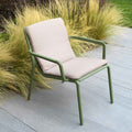 Loungestol Doga Relax stabelbar plast/polyakryl 70 cm detalj av stoff