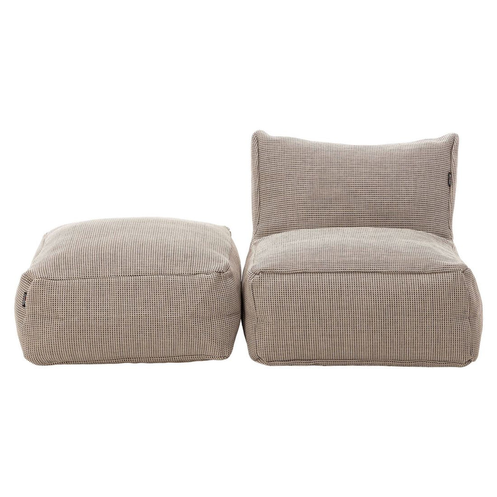 Loungestol Dotty Cloud med krakk polypropylen beige med puter