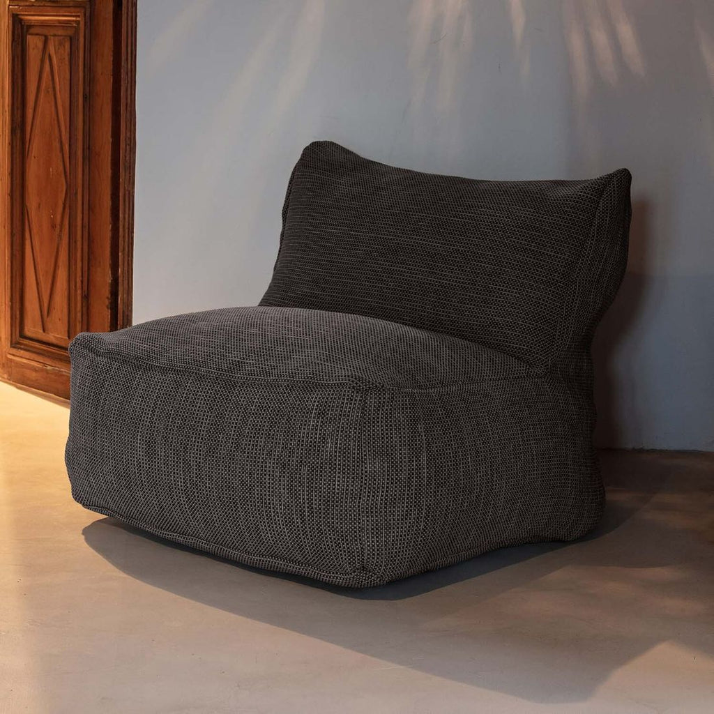 Loungestol Dotty polypropylen 75x75 cm antrasitt bakside