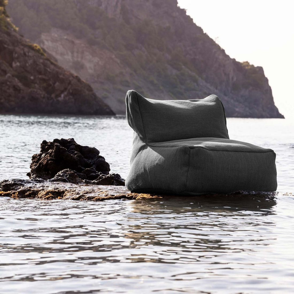 Loungestol Dotty polypropylen 75x75 cm antrasitt detalj