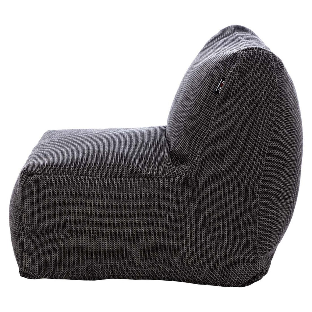 Loungestol Dotty polypropylen 75x75 cm antrasitt nærbilde av tekstil