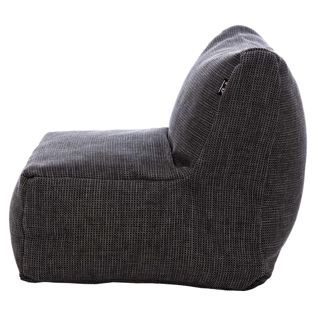 Loungestol Dotty polypropylen 75x75 cm antrasitt nærbilde av tekstil