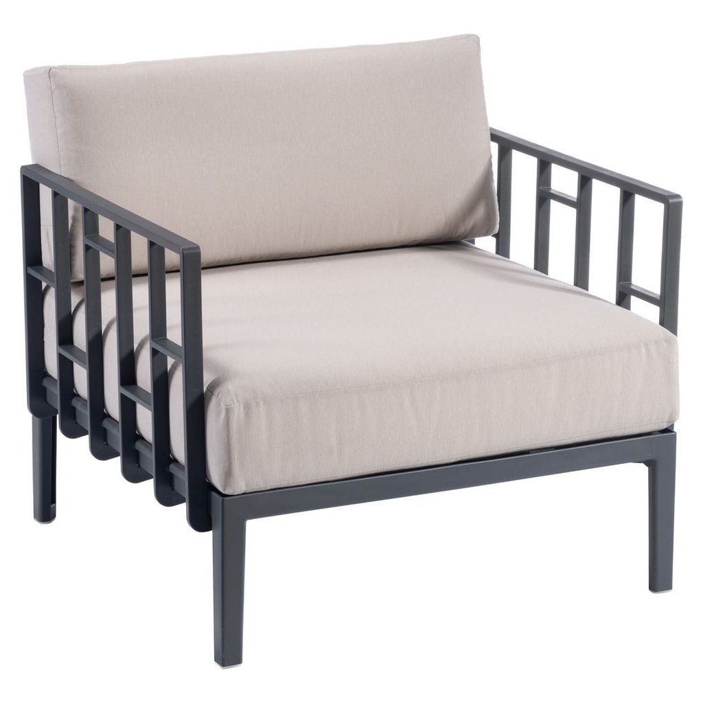 Loungestol Engels Module 4 plast 86x83 cm nærbilde av miksstoff