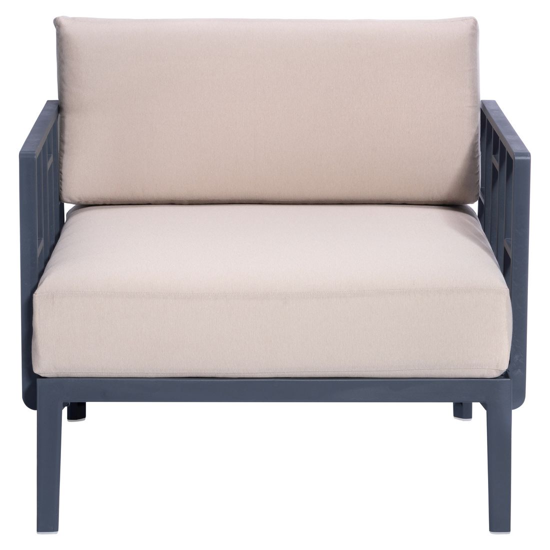 Loungestol Engels Module 4 plast 86x83 cm sideprofil