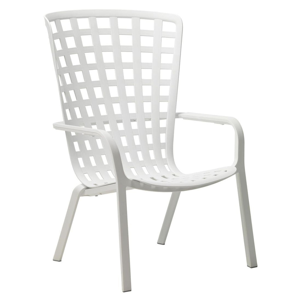 Loungestol Folio justerbar plast hvit 72 cm detalj av justerbar rygg