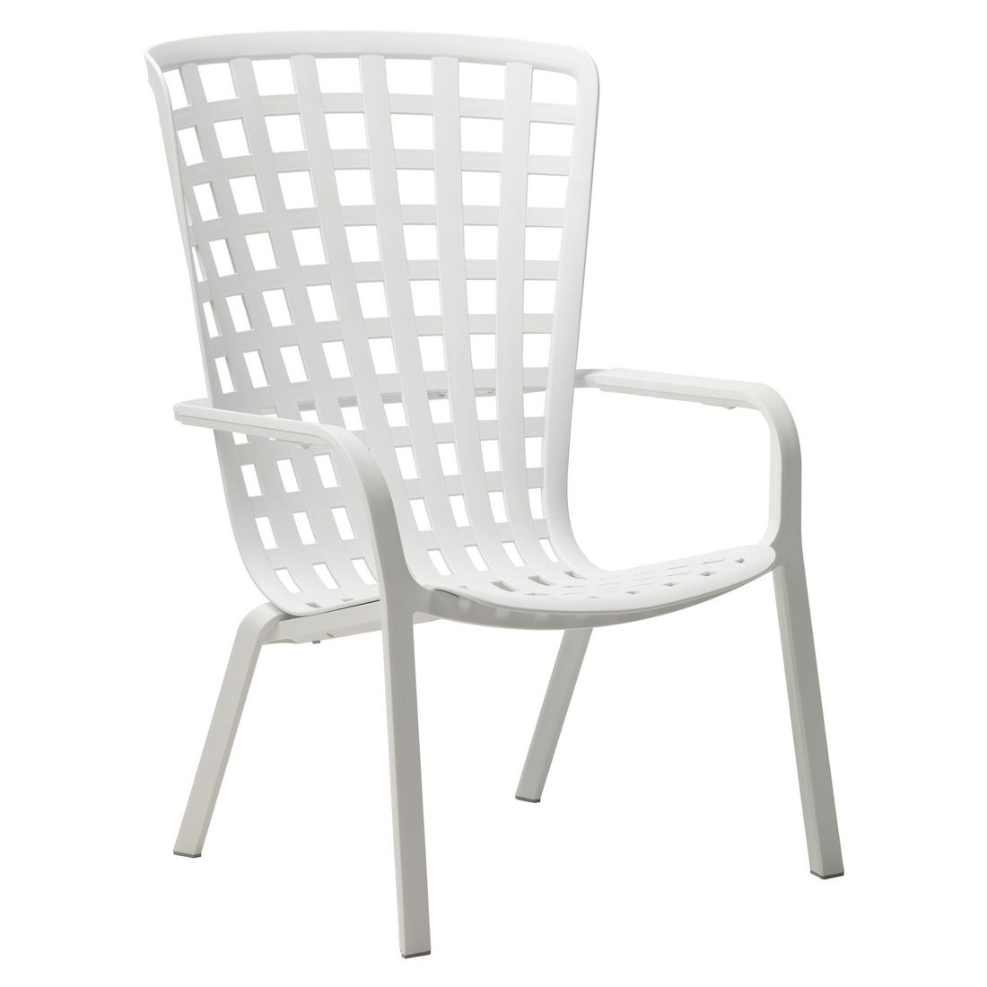 Loungestol Folio justerbar plast hvit 72 cm detalj av justerbar rygg