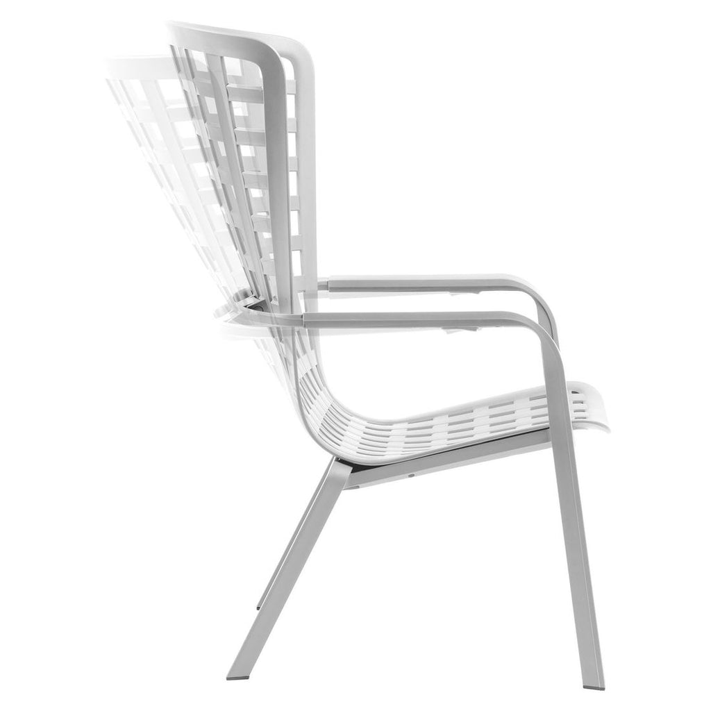 Loungestol Folio justerbar plast hvit 72 cm - Nardi