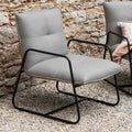 Loungestol Fontein aluminium/Sunbrella 68,5x80 cm forfra