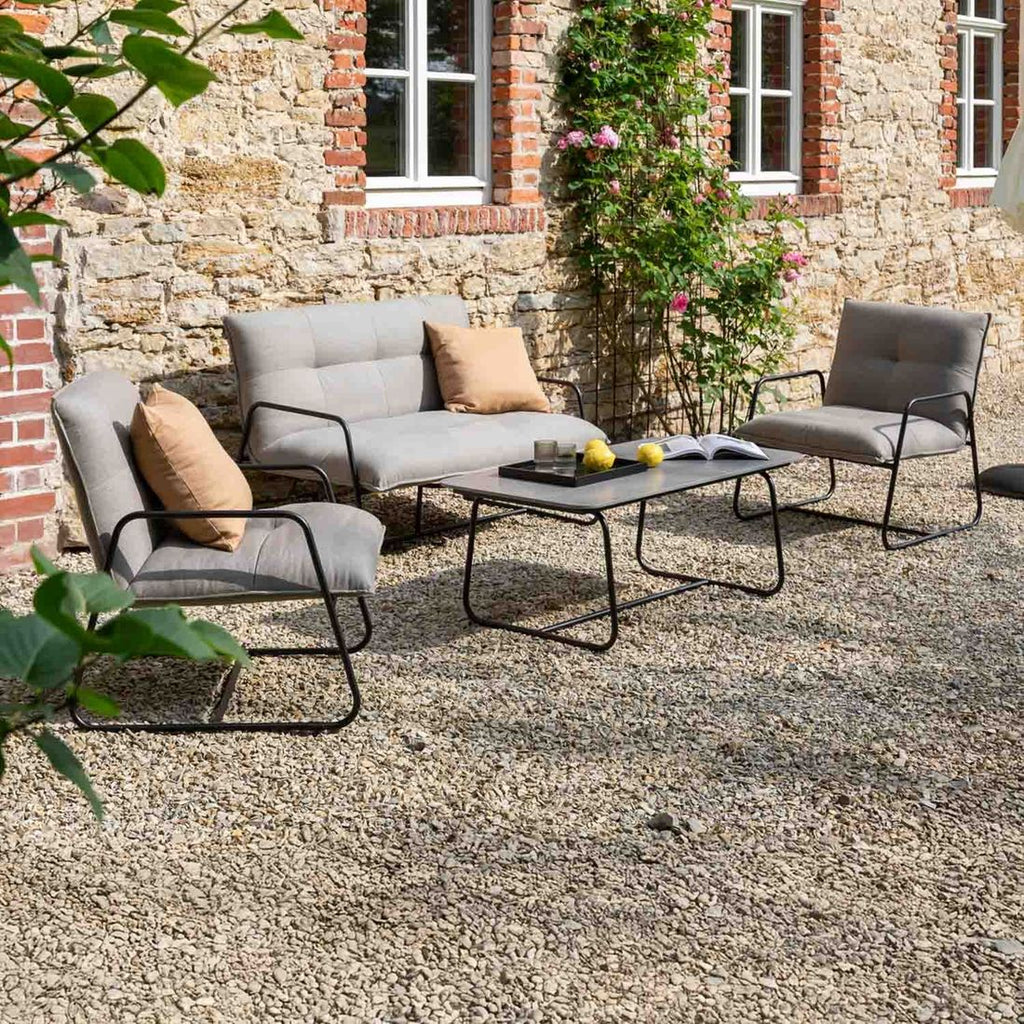 Loungestol Fontein aluminium/Sunbrella 68,5x80 cm i hage