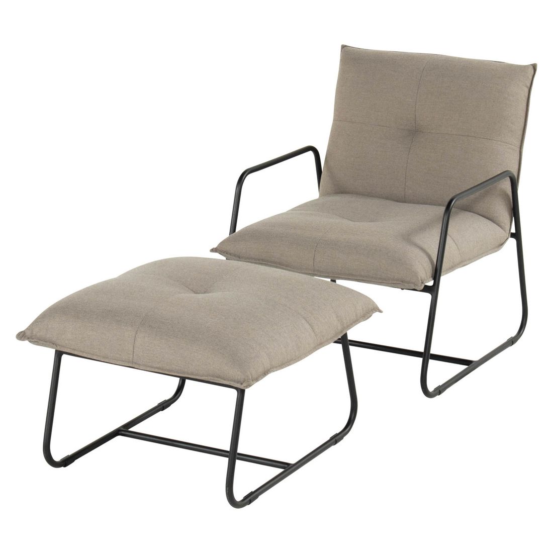 Loungestol Fontein aluminium/Sunbrella 68,5x80 cm detalj av ramme